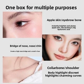 July Girl Highlight Disc Matte Double-Combination Brightens The Face sưng tấy và sửa đổi khuôn mặt tự nhiên và tinh tế Highlight