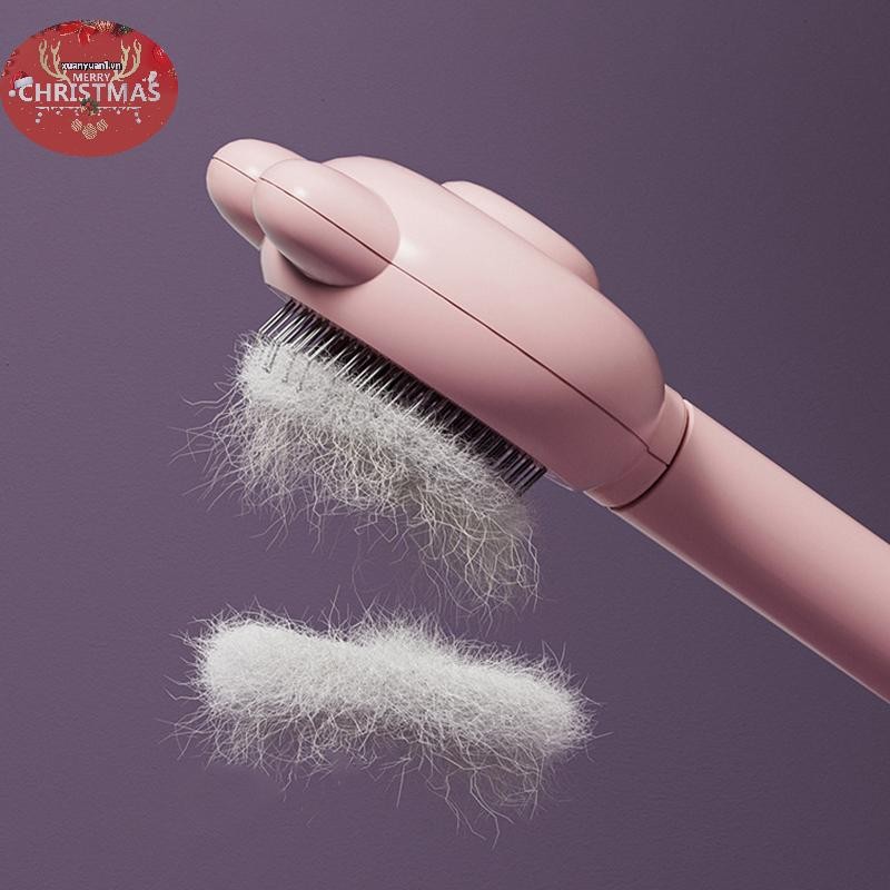 XUAN Loại bỏ đa chức năng cho chó và áo ngực Bàn chải Massage tóc cho thú cưng Lược chải tóc tự làm sạch cho thú cưng VN