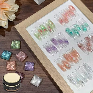 ANNIES Sequin Nail Polish Fine Diamond Gel 5ml Kim cương Sequins Dạ quang khô nhanh