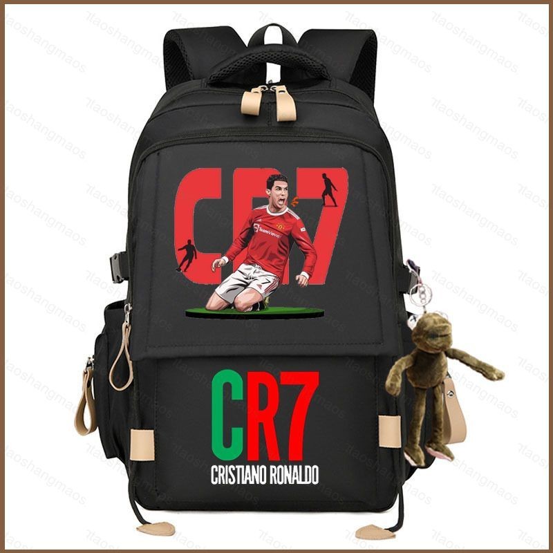 Ba lô YT2 Cristiano Ronaldo dành cho học sinh Dung tích lớn Chống thấm nước In nhẹ Túi đi học đa năng