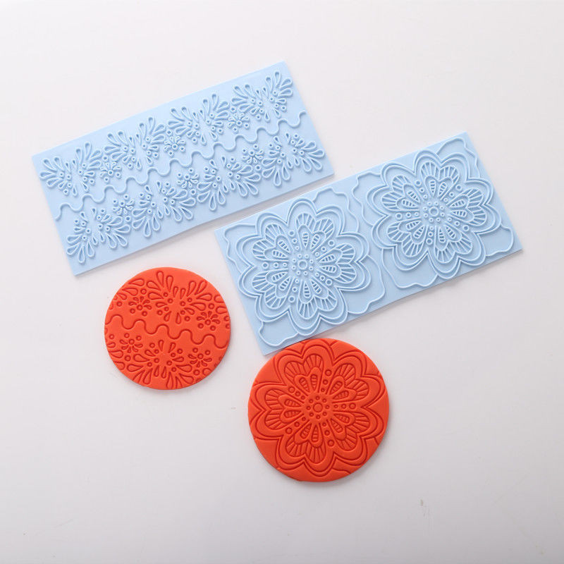 Mô Phỏng Hạt Gỗ Thành Phố Sỏi Họa Tiết Nhỏ In Nhựa Nướng Bánh Fondant Xung Quanh Đất Sét Mềm Khuôn K0CO