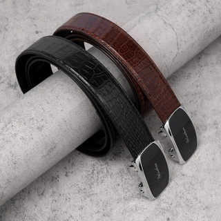 Thắt lưng nam,dây nịt da cá sấu FTTLeather thắt lưng da thật khóa tự động,dây lưng da bản liền DF94