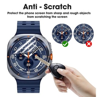 3 Chiếc Full Cover HD Trong Suốt Mềm Hydrogel Cho Samsung Watch 8 Classic 46 Mm Chống Trầy Xước Chống Sốc Phim Mềm Cho Samsung Watch 8 44mm 40mm Đồng Hồ Thông Minh Bảo Vệ Màn Hình