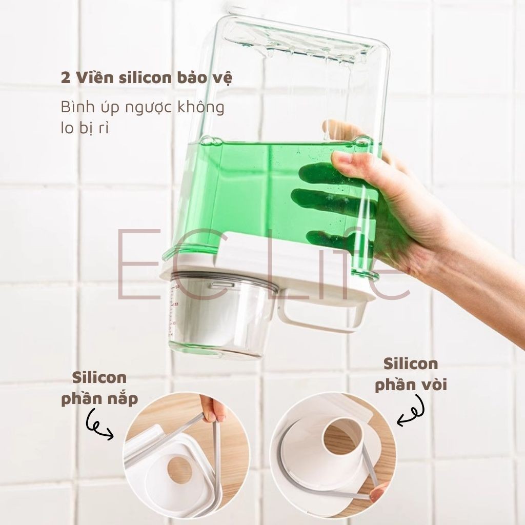 Hộp đựng bột giặt nước giặt nước xả, Hộp đựng gạo bằng nhựa cao cấp chống ẩm chống tràn hộp đựng gạo hộp đựng đồ khô