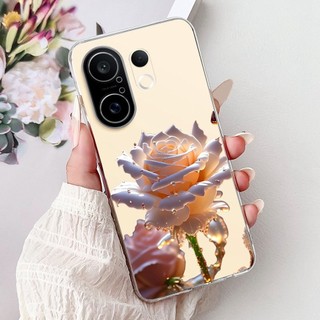Dành Cho Vivo S30 Pro Mini V2465A Mới Thanh Lịch Họa Tiết Mèo Vỏ Vivo S30Pro Mini 5G Silicon Mềm TPU Vỏ Điện Thoại