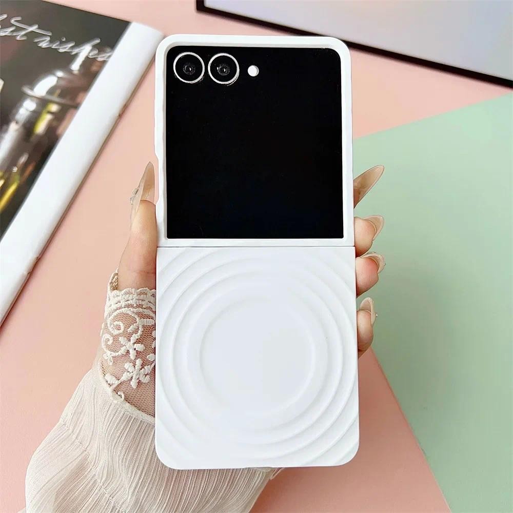 Ốp Điện Thoại PC Cứng Cho Samsung Galaxy Z Flip 7 fe 6 5 Flip7 Flip6 Flip5 5G Vỏ Bảo Vệ Dễ Thương