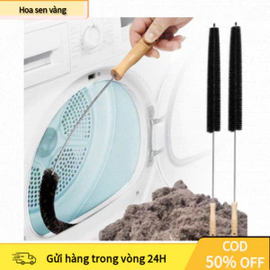 【24H】Dụng Cụ Vệ Sinh Máy Sấy & Tản Nhiệt – Bàn Chải Mảnh Dài, Cán Gỗ Uốn Dẻo, Làm Sạch Mọi Ngóc Ngách