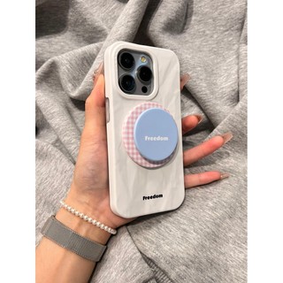 Vỏ điện thoại có giá đỡ từ tính xếp li màu trơn tiên tiến Thích hợp cho iPhone16 15 14 13 Pro max Bảo vệ Camera chống sốc Vỏ cứng chống rơi