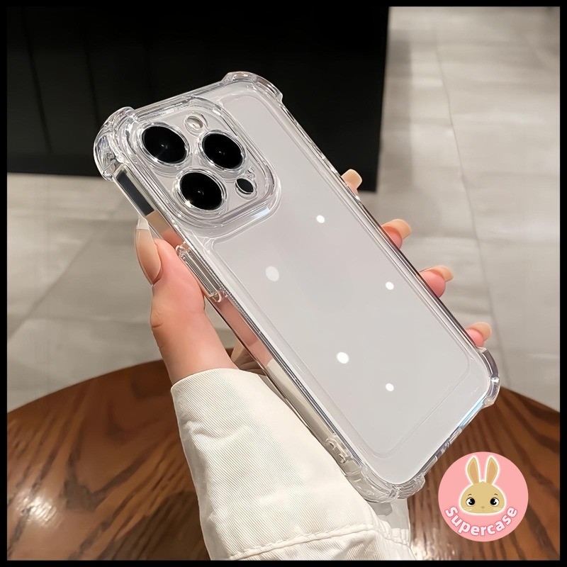 Ốp Điện Thoại Trong Suốt Màu Đen Cho Honor Magic 7 6 5 4 3 Pro Lite GT Pro Power 5G 4G Ốp Lưng Dễ Thương Đơn Giản Mềm AirBag Vỏ Điện Thoại Chống Sốc