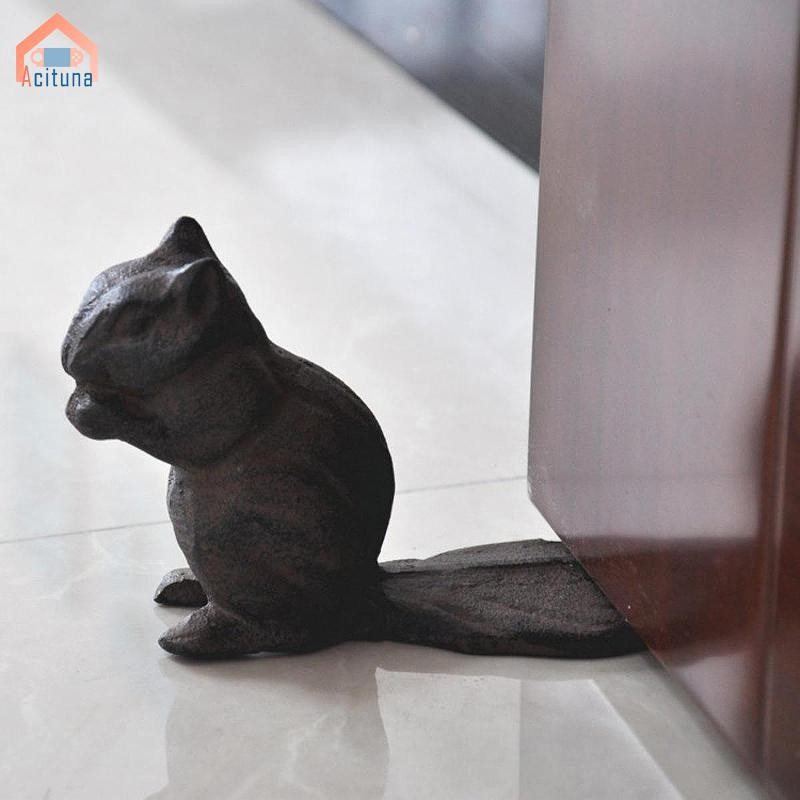 Gang chặn cửa hình chipmunk chắc chắn, trang trí retro, an ninh, chặn sàn