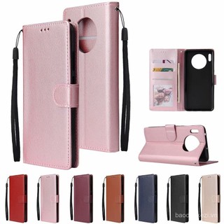 Ốp lưng cho Huawei Mate 30 20 10 Pro P40 Pro + P30 Lite P20 P10 Plus Nova 2i 3i 7i 4e GR5 2017 Honor 6X Flip Case Ví Bao Da PU Mềm TPU Silicon Ốp Lưng Điện Thoại