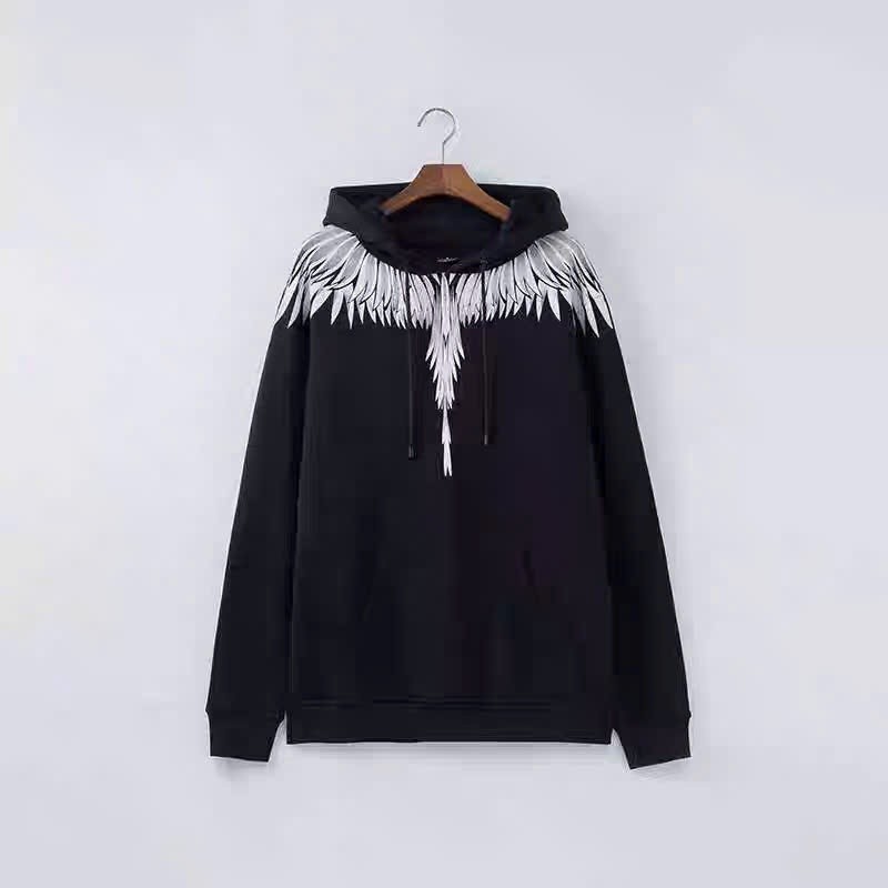 Áo Hoodie Đại Bàng Burlon Cánh Trắng Răng Cưa KCloset Áo Nỉ Dày Dặn Dáng Rộng Nam Nữ NA945
