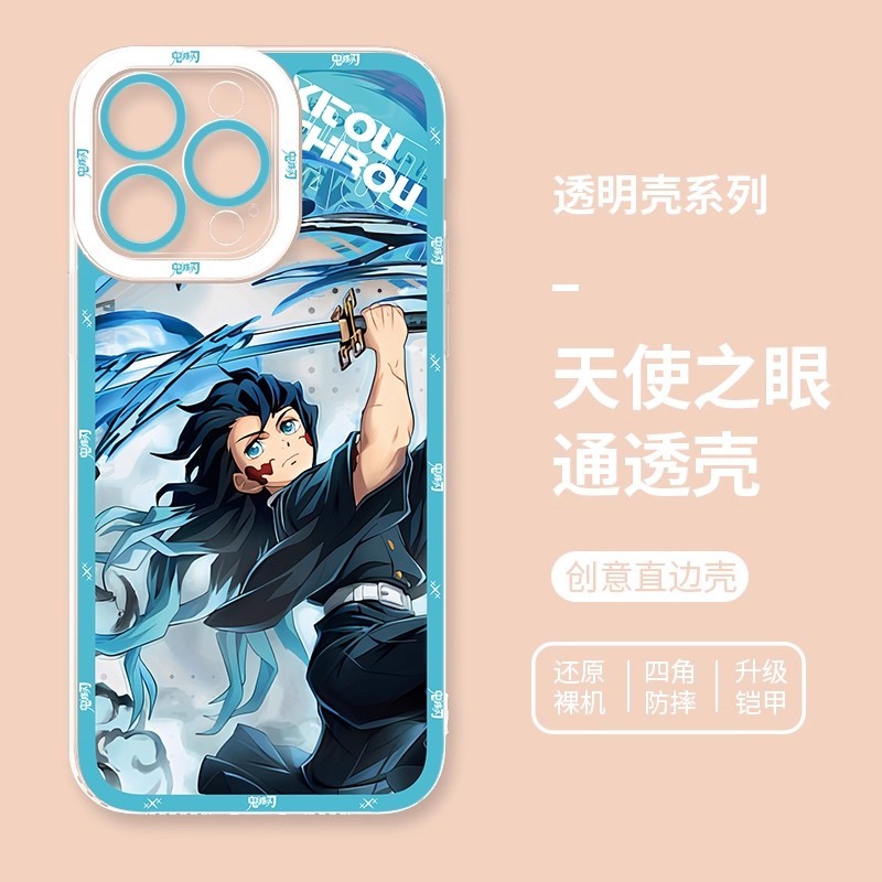 Ốp Lưng Cho OPPO A38 A18 A79 A98 A78 A60 Reno 10 5G 8 10 Pro Plus Realme C75 9 Pro 5G Vỏ Điện Thoại Di Động Anime Demon Slayer Kamado Nezuko Tanjirou Zenitsu Inosuke Kochou Shinobu