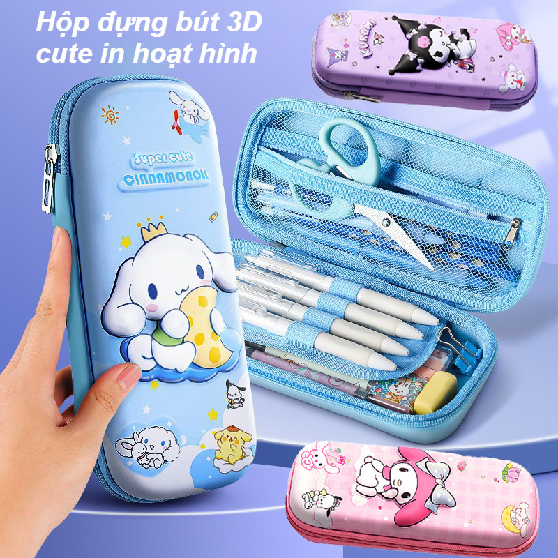 Hộp Đựng Bút 3D Hình Dễ Thương - Hộp Đựng Bút Nhiều Ngăn Dung Tích Lớn đa Chức Năng