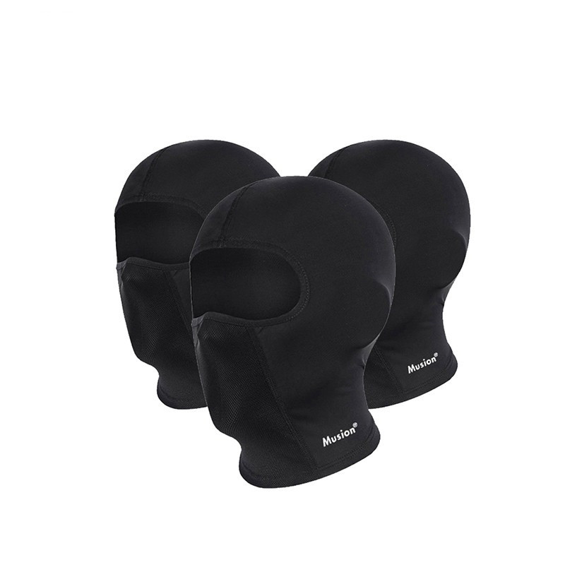 Mũ bảo hiểm đi xe đạp Musion Balaclava có lỗ kính Xe máy Mặt nạ toàn mặt chống nắng Ice Silk Biker Mũ đội đầu thoáng khí cho nam và nữ
