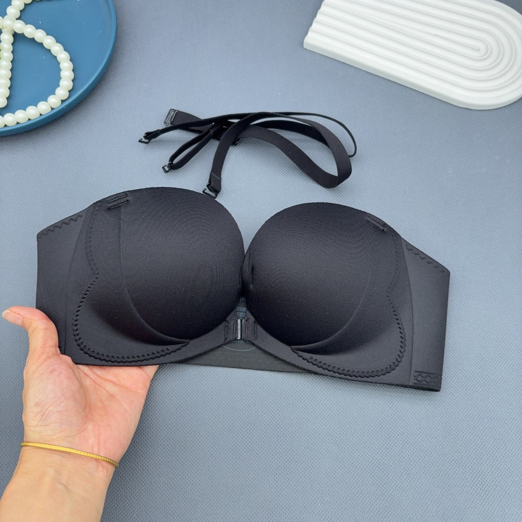 Quần lót ngực nhỏ quây Bra Tube Top Tập hợp Không có vòng thép Bóng