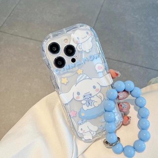 Cinnamoroll Gấu Ngôi Sao Dây Xích Ốp Lưng Cho Realme C73 C75 14T C75X C61 Note 60 60X 50 C63 C65s C67 C55 C53 C51 C35 C21Y C25Y 10 8 9 Pro 9i 4G Cô Gái TPU Vỏ Điện Thoại