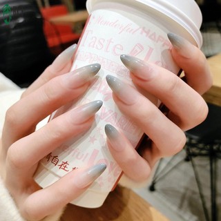 Gradient Press on Nails Full Cover Có Thể Tái Sử Dụng Bóng Tự Nhiên Ombre Móng Tay Giả Cho Nữ Văn Phòng Hàng Ngày