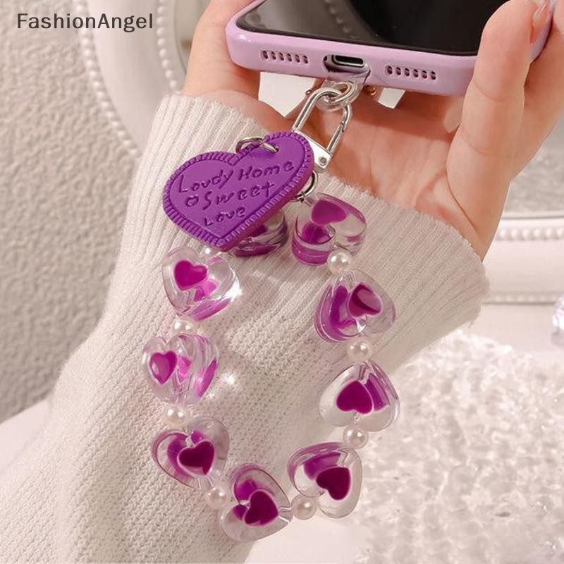 FashionAngel Pha Lê Tình Yêu Trái Tim Dây Chống Mất Vòng Tay Cho Điện Thoại Di Động Dây Đeo Cổ Tay Móc Khóa Ô Tô Điện Thoại Dễ Thương Quyến Rũ VN