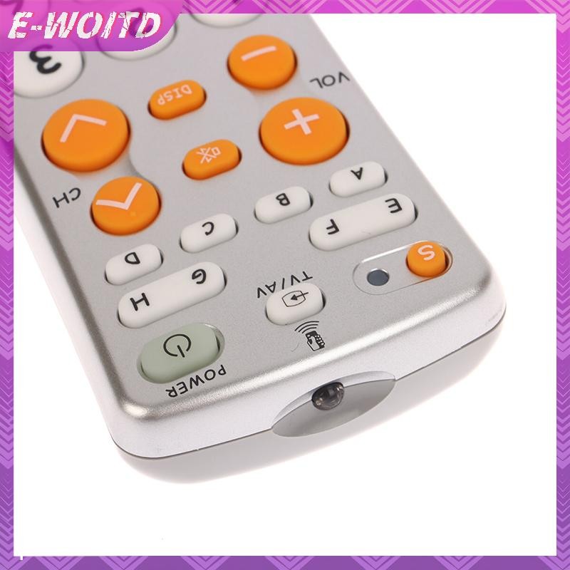 Bộ điều khiển từ xa loại học tập IR đa năng E-WOITD Chunghop L108E cho TV / SAT / DVD / CBL / DVB-T / AUX Nút lớn Sao chép E-WOITD