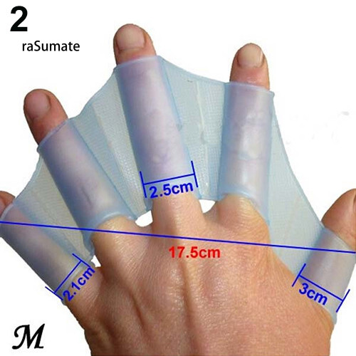 Găng tay bơi silicone có ngón, phụ kiện thời trang cho hoạt động dưới nước