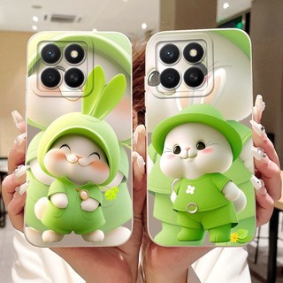 Dành Cho Honor X8c Vỏ Hoạt Hình Mèo Thỏ Dễ Thương HonorX8c X 8C 4G ABR-LX1 LX2 LX3 Vỏ Điện Thoại Silicon Mềm Bảo Vệ Ống Kính