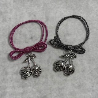 Chính Hãng Văn Hóa Châu Á Gothic Phụ Kiện Độc Đáo Punk Nơ Tóc Dây Tóc Phụ Kiện Tóc