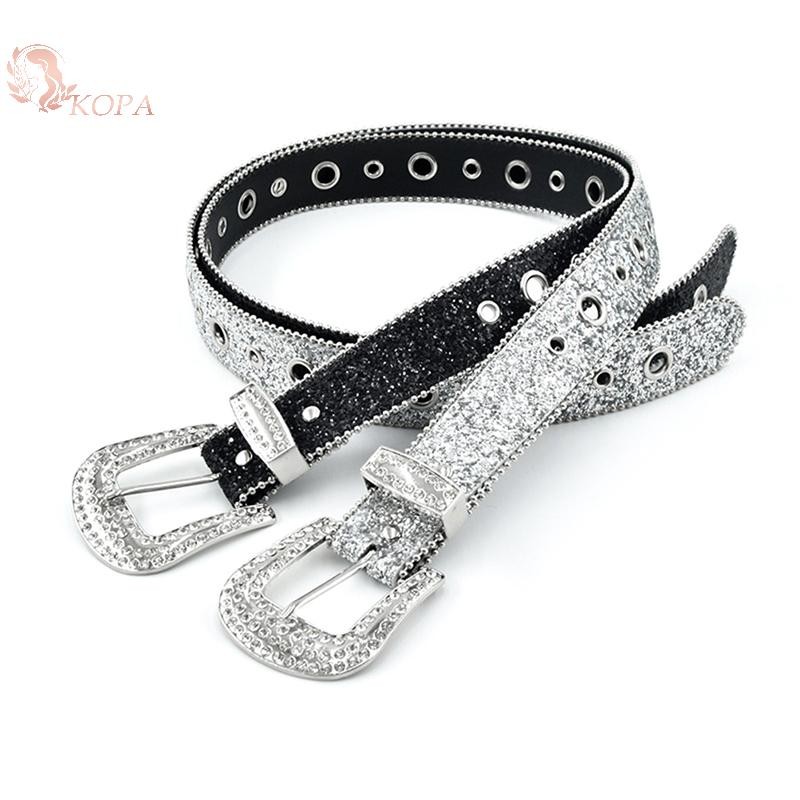 KOPA Sáng Bóng Kim Cương Giả Rộng Thắt Lưng Nữ Đầm Người Lớn Kim Cương Giả Thắt Lưng Đầm Pha Lê Thắt Lưng VN