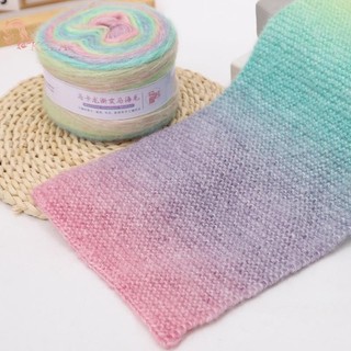 KOPA Gradient Nhiều màu sắc Mohair Sợi cầu vồng nhiều màu 165 mét Sợi mềm dệt tay để đan móc áo len VN