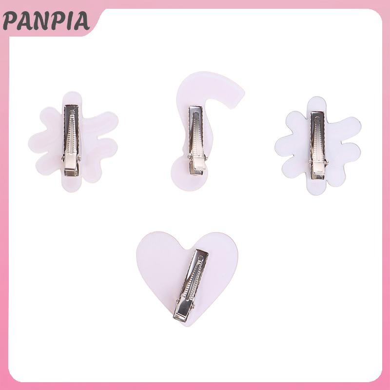 PNPIA-Áo Biểu Hiện Thả Trái Tim Vỡ Acrylic Ngộ nghĩnh Bên Kẹp Mỏ Vịt Kẹp Nổ Bên Kẹp Phụ Kiện Tóc