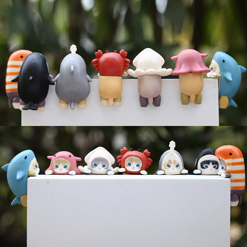 5-7 Chiếc Mifusand Hippers PAPA Series Dễ Thương Kawaii Anime Hình Máy Tính Bàn Trang Trí Ô Tô Đồ Chơi Sưu Tập Cho Trẻ Em Bé Gái Bé Trai