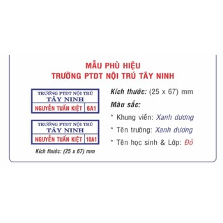 Bảng tên ủi cho bé cấp 1, cấp 2, ấp, in cực nét giao ngay trong ngày, phù hiệu, tên công nhân, học sinh chuẩn phù hiệu