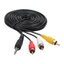 Cáp chuyển đổi Video âm thanh GODD 3 5mm Nam sang 3RCA Đầu nối phích cắm cho loa
