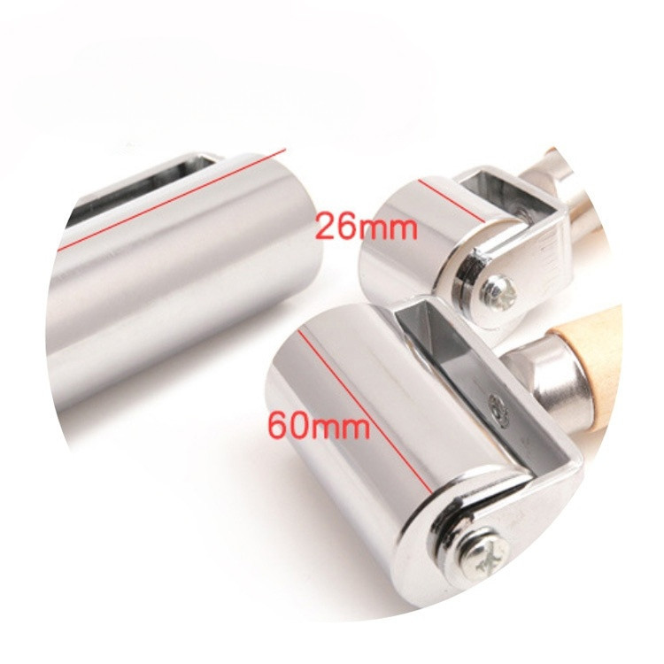 【COD】Rulo ép da thủ công DIY – Cây lăn keo kim loại tay gỗ 60/100mm, dùng làm ví, dây nịt, túi da chuyên nghiệp