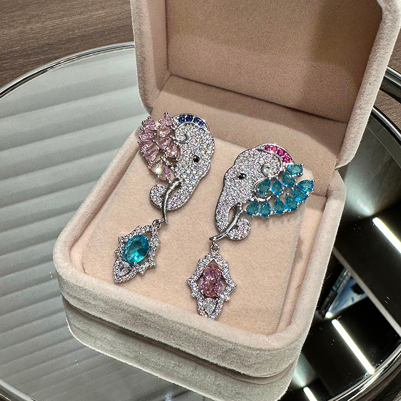 Zircon Tinh Tế Ngọc Trai Tính Khí Bông Tai Sang Trọng Ánh Sáng Mới