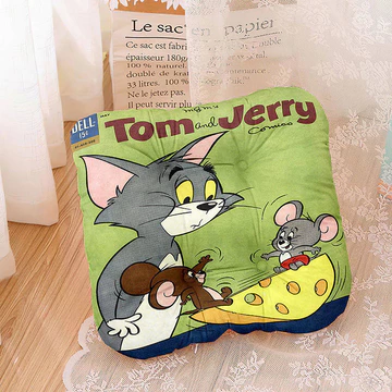 New Cute Cartoon Cat and Mouse Cushion Square Thickened Winter Warm Plush Chair Cushion Cushion Pillow AaIn