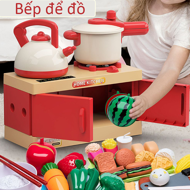 【SKISOPGO】Đồ chơi nhà bếp，Đồ chơi nấu ăn，Puzzle đồ chơi trẻ em，Bộ đồ chơi nấu ăn nhà bếp，Bếp nấu ăn Cosplay Đồ chơi