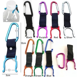 Khóa chai nước lập kế hoạch, Móc treo ba lô bằng nhôm Giá đỡ ấm đun nước, Móc treo Nylon D-Ring Carabiner mang theo chai nước Kẹp móc dụng cụ du lịch