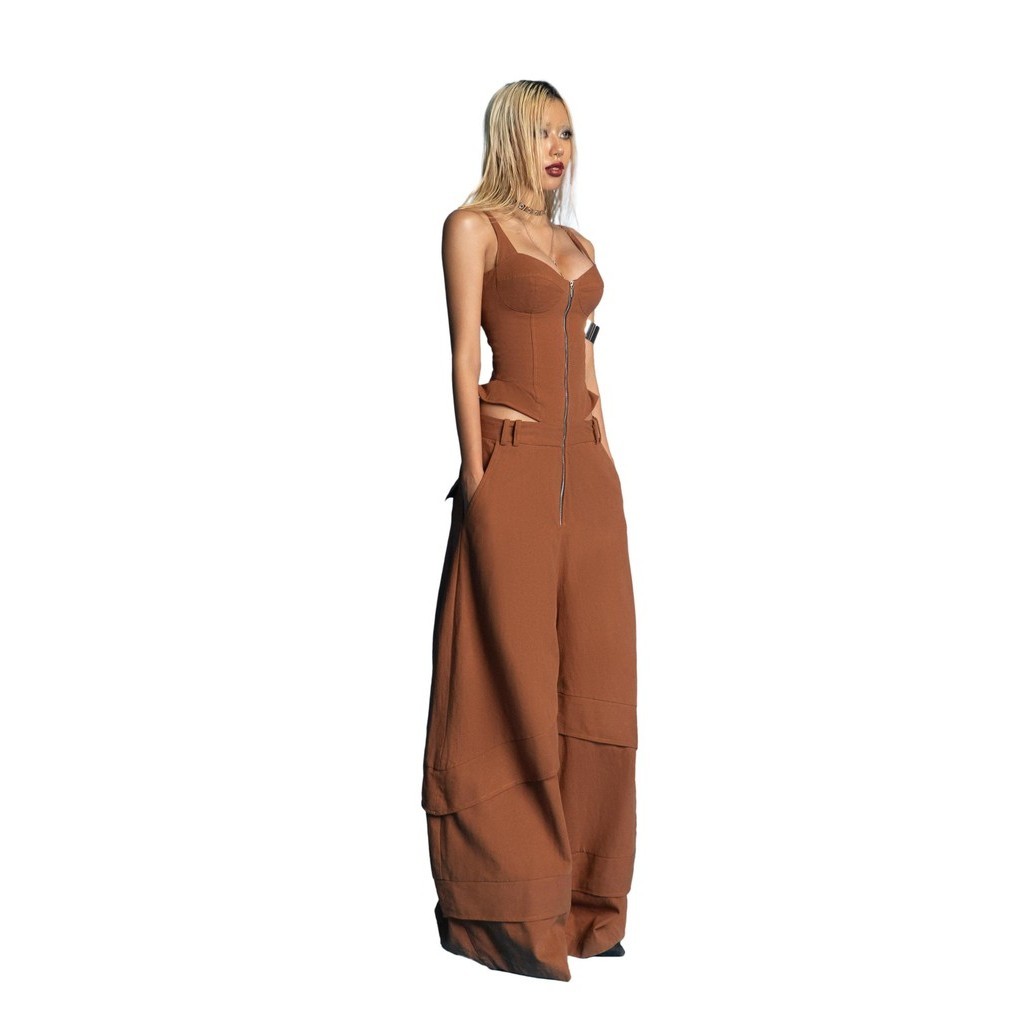 Ảnh Puzzle Cupped & Wide Long Leg Jumpsuit 2