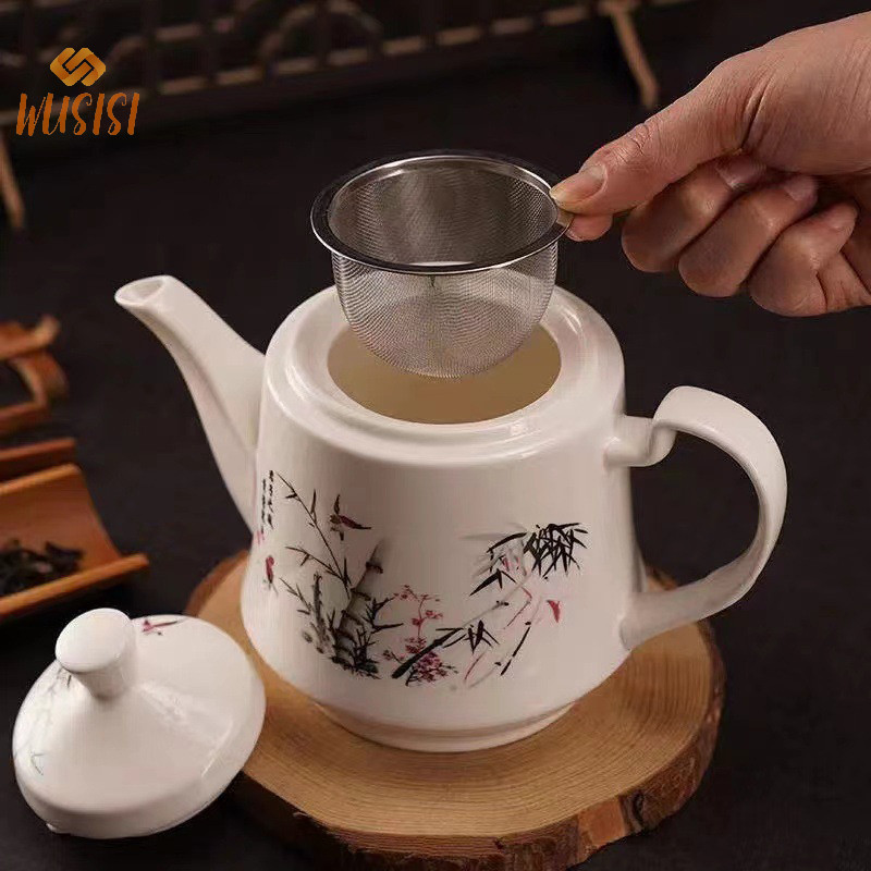 Máy pha trà inox 304 Wusisi có lưới lọc, dùng cho ấm trà, lá trà rời, phụ kiện bếp