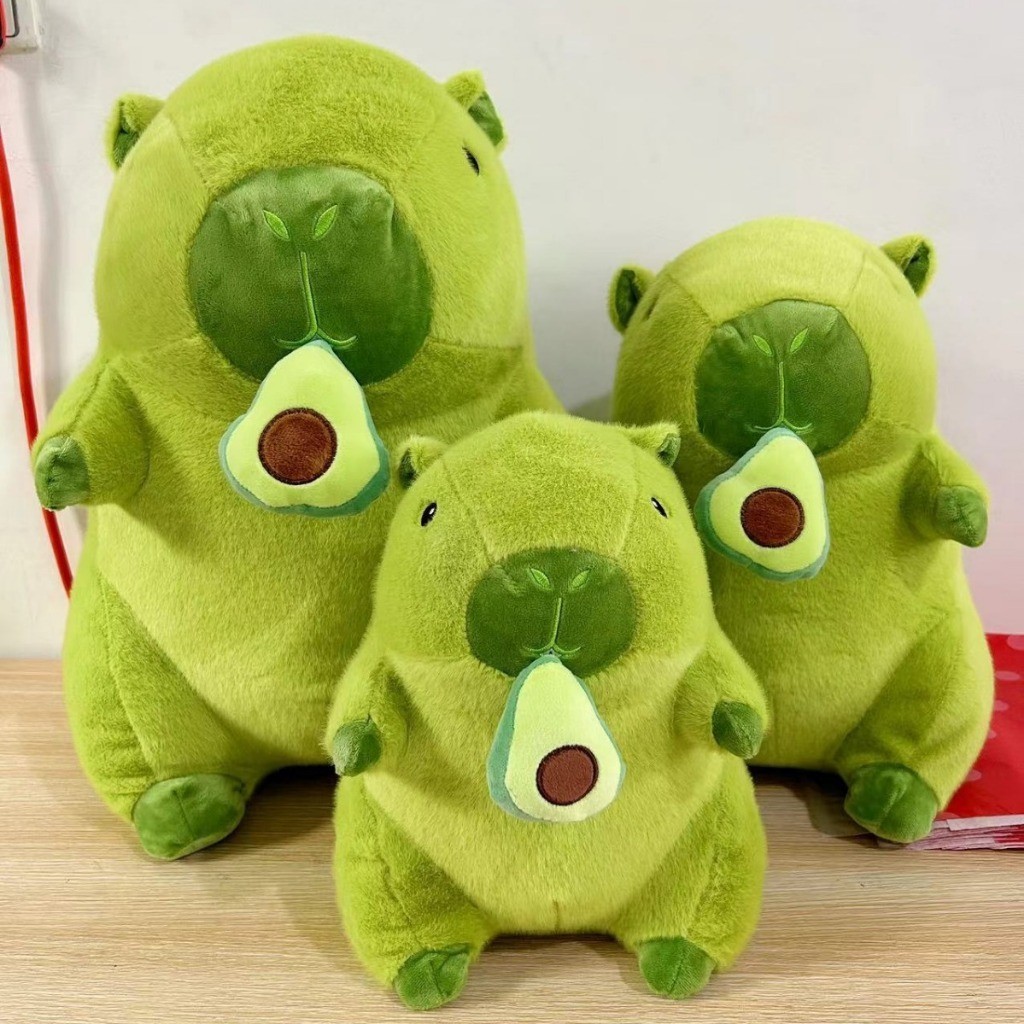 Capybara Xanh Bơ Capybara Bơ Mũi Quả Bơ Kéo Rút Chậm Capybara Màu Xanh Bơ Đặc Biết Chất Liệu Vải Và Bông Cao Cấp