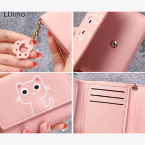 Ví nữ Luimo Ví ngắn dễ thương Ví da nữ Túi đựng thẻ SBS