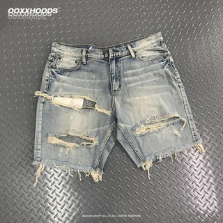 Quần short nam rách denim trendy màu xanh PL13