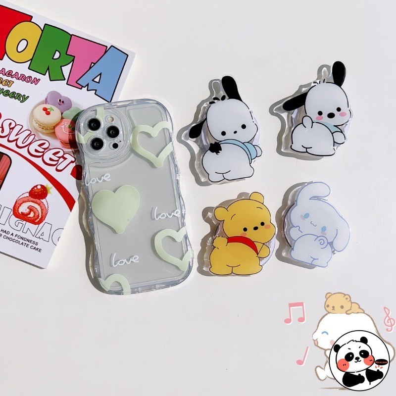 Cầm Cho MagSafe Từ Hoạt Hình Dễ Thương Pochacco Sanrio Giai Điệu Winnie the Pooh Hello Kitty Cặp Đôi Giá Đỡ Điện Thoại Di Động Tok Griptok Giá Đỡ Kính Thiên Văn Có Thể Gập Lại Túi Khí Giá Đỡ Máy Tính Để Bàn