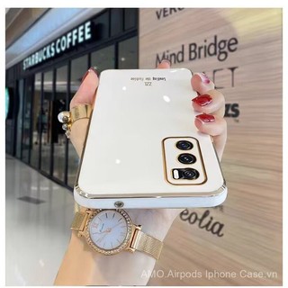 Vivo V2022 V2023 V2024 V2025 V2108 1933 1920 1919 1907 1819 1831 Soft Silicone Straight Edges Luxury Plating Phone Case 995R