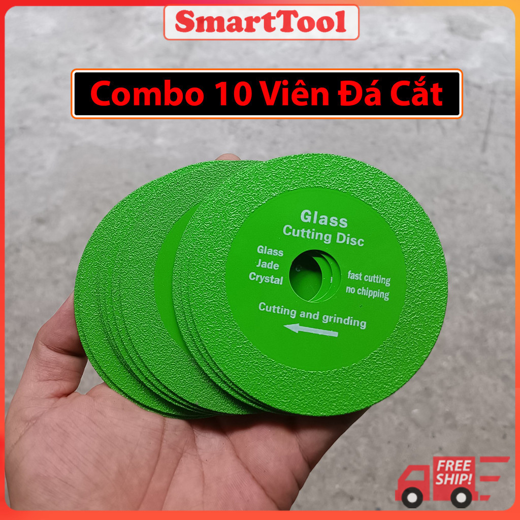 Combo 10 Lưỡi cắt Gạch Men, Đĩa Cắt Kính, Đá cắt thủy tinh, Đá cắt gốm sứ Nhanh Chóng Và Chính Xác SmartTool