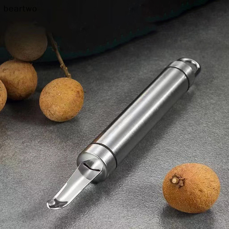 < Beartwo > 1 Dụng Cụ Tẩy Longan Lê Litchi Corer Trái Cây Cho Nhà Hàng Gia Đình Tiện Ích Nhà Bếp (Thép Không Gỉ) Đẹp