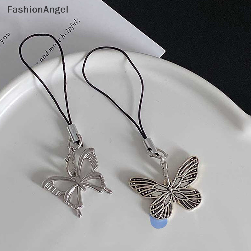 FashionAngel Retro Trái Tim Dây Đeo Điện Thoại Dây Điện Thoại Ốp Lưng Trang Trí Móc Khóa Túi Ch Mặt Dây Chuyền Thời Trang Đơn Giản Trang Sức TH