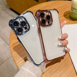 Ốp Điện Thoại Sang Trọng Chống Sốc Trong Suốt Tương Thích Cho Vivo Y02 Y02T Y03 Y11 Y18 Y16 Y18S Y28S Y27S Y36 Y35 Y76 Y76S Y77 Y100 Mềm Trong Suốt Bốn Góc Chống Rơi