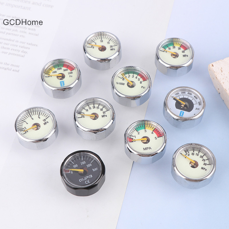 Đồng hồ đo áp suất siêu nhỏ GCDHome | Chủ đề M10 M8 | 5mpa 10MPA 20MPA 30MPA 35MPA 40MPA 300BAR 3500PSI 5000PSI 6000PSI HOT